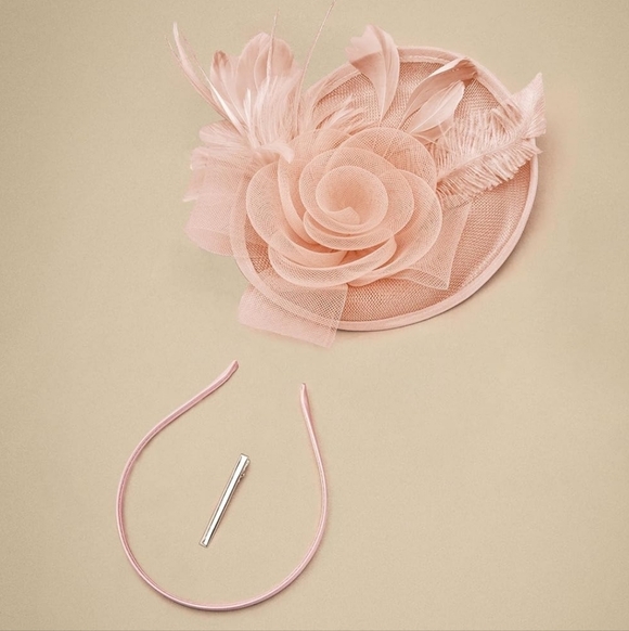 NEW! Peach Champagne Kentucky Derby Hat - Picture 4 of 4